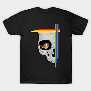 Butterfly in skull eye T-Shirt